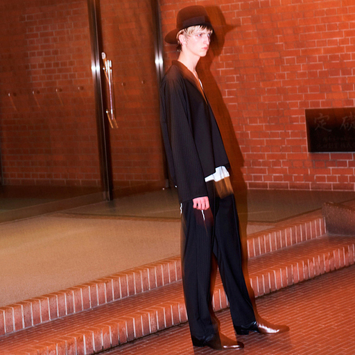 bukht ブフト 18SS 日本製 V/N PULL OVER SHIRTS CRAZY クレイジーパターン Vネックプルオーバーシャツ BV-916209 1(S) ブラック 長袖 ストライプ BAHARIYE トップス【新古品】【中古】【bukht】