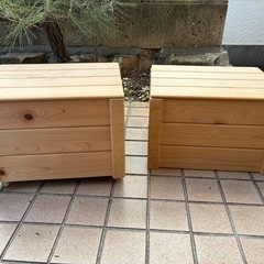 木箱(桧)収納ケース
の画像