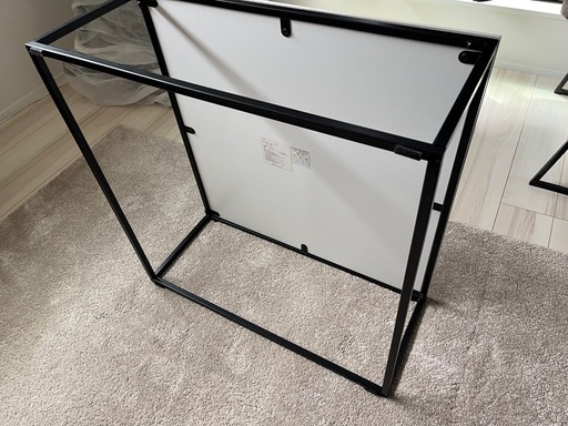 【新品未使用】大理石調の正方形センターテーブル