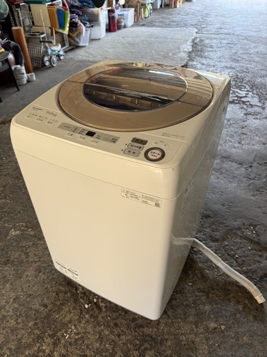 SHARP 洗濯機 7kg 長期90日保証 2022年製 ES-SH7C-N 節水 穴なしサイクロン洗浄