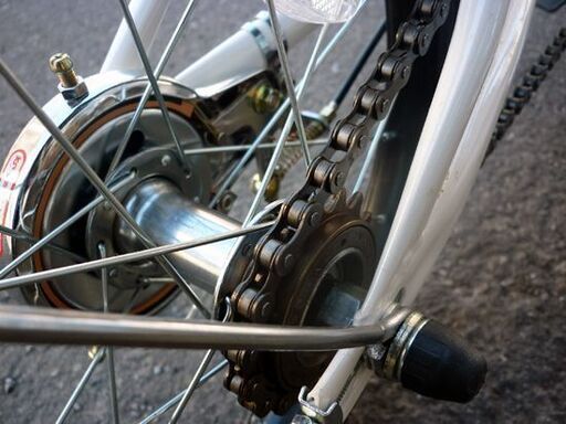 ☆未使用品 ミムゴ お父さんグッズ 折りたたみ自転車 16インチ ミニベロ ホワイト 切り替え無し SoftBank 変速無し ソフトバンク お父さんバイク 札幌市 豊平区 平岸店