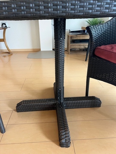 バリ風ダイニングテーブルセット
