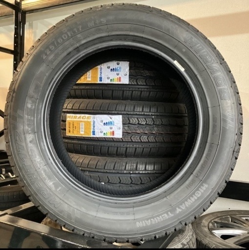 Mirage  新品タイヤ  225/60R17 　セット売り  バラ売り  整備可  タイヤ   ハリヤー  エルグランド  CR-V