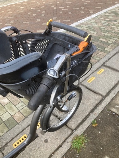 丸石　子供乗せ自転車