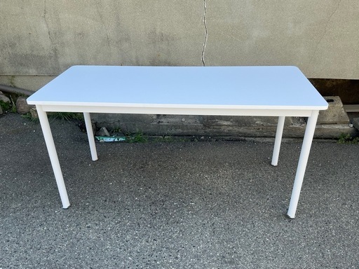 【早い者勝ち】山善 フリースタイルデスク 幅140cm ホワイト MFD-1460R 配送・下取り等の相談可