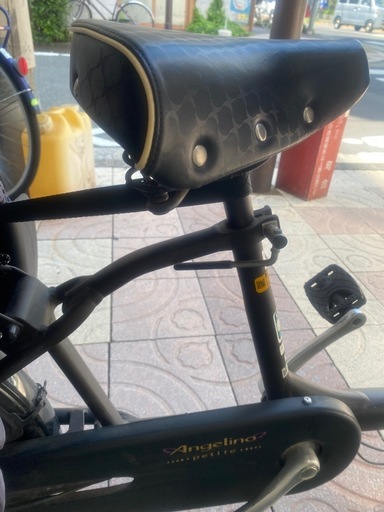 子乗せ自転車 ブリヂストン Angelino petite 前後チャイルドシート付き