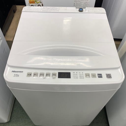 【ご来店限定】＊ ハイセンス　5.5キロ　洗濯機　2025年製＊0407-3