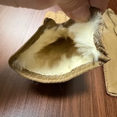 本革レザーグローブ 羊毛ライニング付き サイズS 冬用 防寒手袋の画像