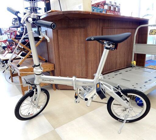 札幌市 清田区 DAHON ダホン Dove Plus 折りたたみ自転車 シルバー 14インチ　