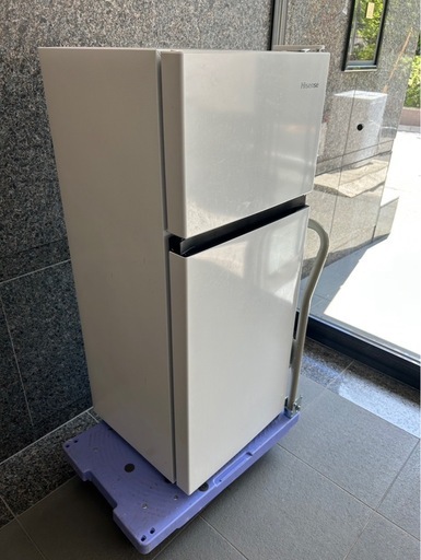 ハイセンス　高年式　一人暮らし冷蔵庫　HR-B12HW 2ドア冷蔵庫