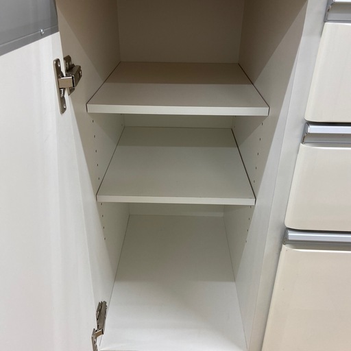 トレファクラパーク岸和田店】 レンジボード 2枚扉 ホワイト