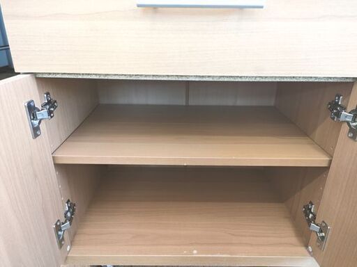 スリムレンジボード 幅59㎝ 高さ180cm  ナチュラル木目調 食器棚 キッチンボード 家電ボード キッチンラック キャビネット 札幌 北20条店