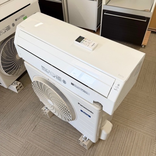 ①【超美品‼️】パナソニック 2023年製 8畳用エアコン エオリア 快速制御 内部クリーン機能 100V/2.5kw