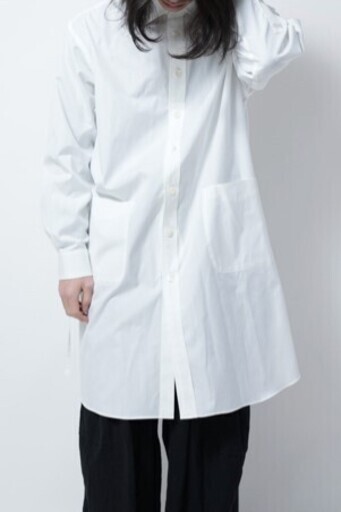 SOSHIOTSUKI ソウシオオツキ 22SS 日本製 THE KIMONO BREASTED LONGSHIRT キモノブレステッ