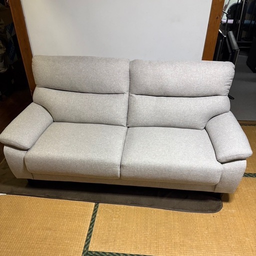 【美品】ニトリ 3人掛けソファ  幅168cm グレー系