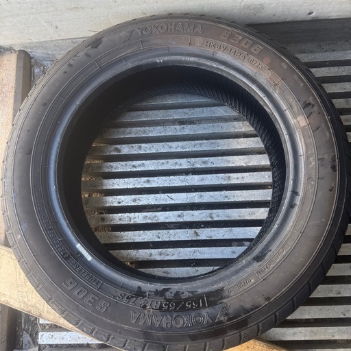 バリ山　YOKOHAMA  S306 155/65R14 夏タイヤ　2025年製　14インチ　2本