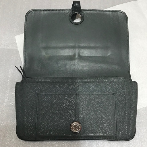 正規品 エルメス ドゴンデュオ トゴ グリ•ムエット 良品