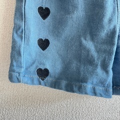 ハート柄ショートパンツ　140cmの画像