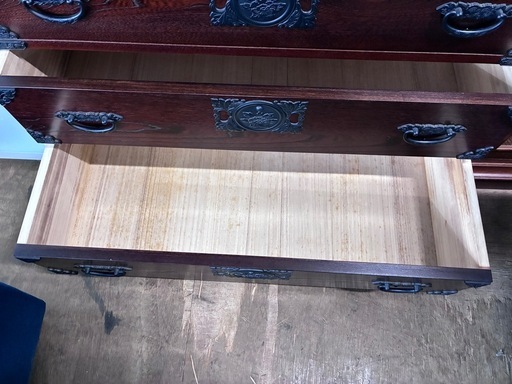 レトロ・アンティーク　桐タンス　箪笥　無垢材（商品番号：15958）