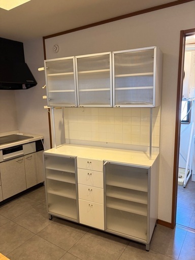 差し上げます！】大型食器棚 (RT) 恵美須町の収納家具《食器棚