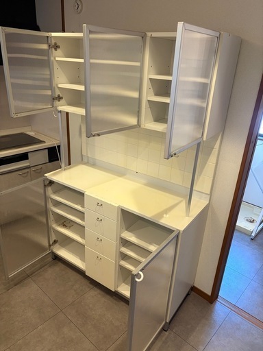 差し上げます！】大型食器棚 (RT) 恵美須町の収納家具《食器棚