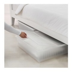 【廃盤】IKEA/イケア GIMSE ベッド下収納ボックス2個セ...