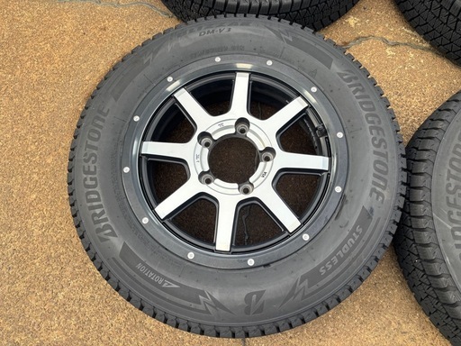 175/80R16 残溝8部山 ブリヂストン DM-V3 MID ホイール 4本