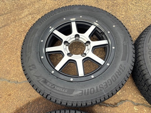 175/80R16 残溝8部山 ブリヂストン DM-V3 MID ホイール 4本