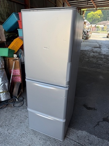 SHARP 3ドア冷蔵庫 350L 長期90日保証 2020年製 SJ-W352F-S どっちもドア 左右両開き 幅60cm シルバー系 シャープ