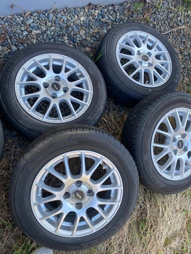 バリ山2025年製造ヨコハマ夏タイヤ、ホイール　165/65R14　　タンク ルーミー  パッソ　トール ジャスティ等に