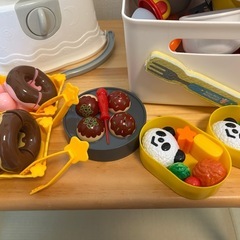 おままごと、豪華セット！お弁当・ドーナツ・自販機の画像