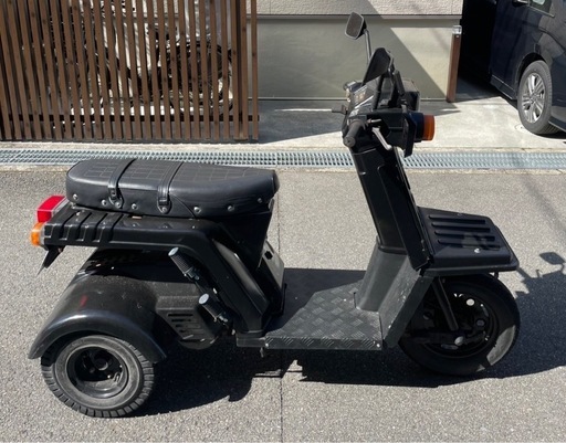 ジャイロX　3人乗り　側車付軽二輪登録　