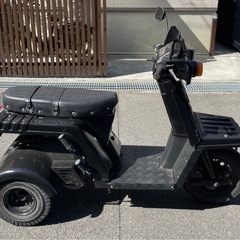 ジャイロX　3人乗り　側車付軽二輪登録　の画像