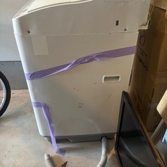 【0円 / 譲ります】シャープ 縦型洗濯乾燥機 5.5kg（ES-TG5LC）の画像