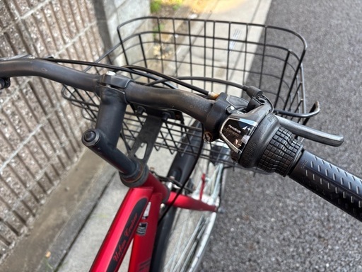 27インチ自転車　6段変速 カゴ付き