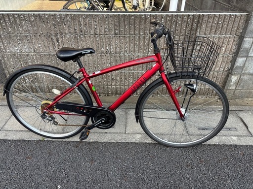 27インチ自転車　6段変速 カゴ付き