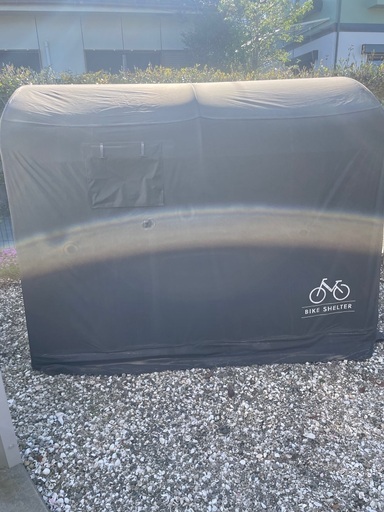 自転車、バイクサイクル小屋ガレージ！ラダー付き