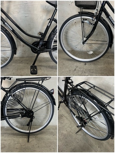 ?新車入荷?軽快車 AZUSA ブラック 26インチ (アズササイクル) 蓮田の 