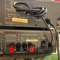 パイオニアアンプとおまけCDチューナーの画像