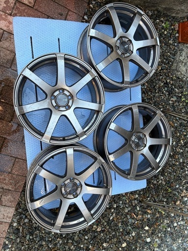 【中古】ENKEI PF07 18 7J48 5穴　4本