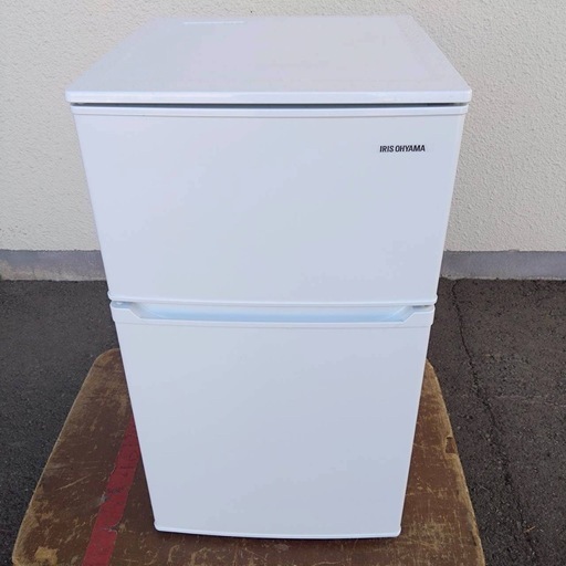 IRIS アイリスオーヤマ　ノンフロン冷凍冷蔵庫　IRSD-9B-W  2021年製　90L 動作品