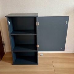 【壁掛けキャビネット】北欧風 美品 可動棚付き キッチン/洗面所収納 幅40cmの画像