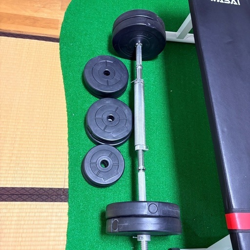 ダンベル、ベンチプレス、スタンドセット