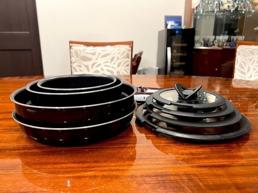 お取り引き中【T-fal】ティファール　11点セット -ガス専用-　全て蓋付き❕