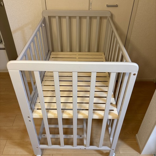 YATOMI ベビーベッド    グレー　双子