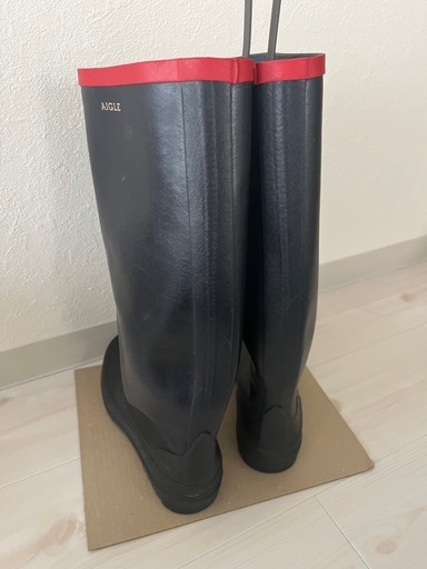極美品AIGLEエーグルレインブーツ