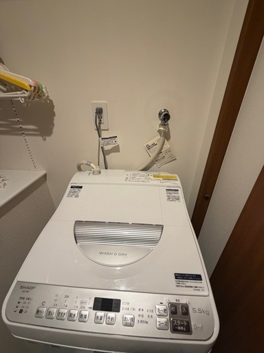 Sharp シャープ タテ型 電気洗濯乾燥機 5.5kg ES-TX5F