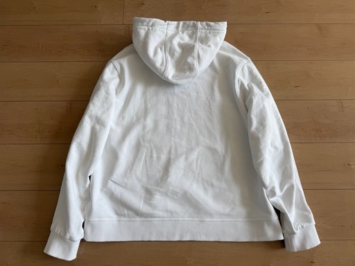 【美品】BURBERRY ホワイト フード付きパーカー　XL ユニセックス