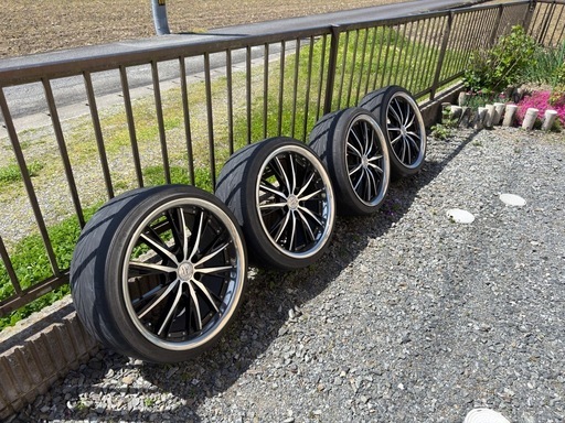 19インチ 社外ホイール 4本セット 225/35R19付き（タイヤ交換前提）