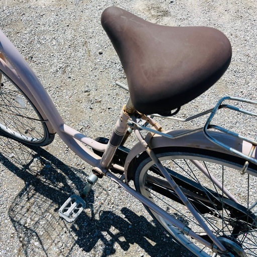 放【どこへでもスイスイと！】自転車ピンク 26インチ